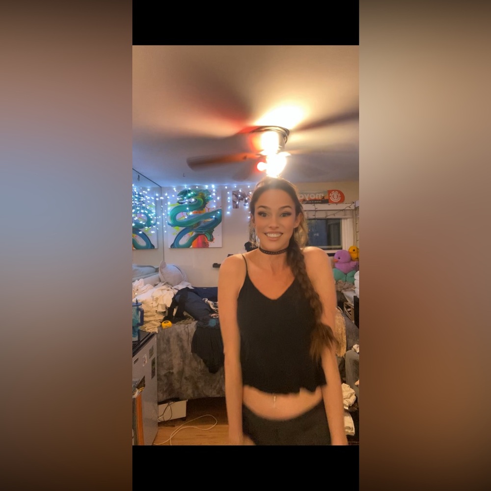 Sleek Black Camisole Top